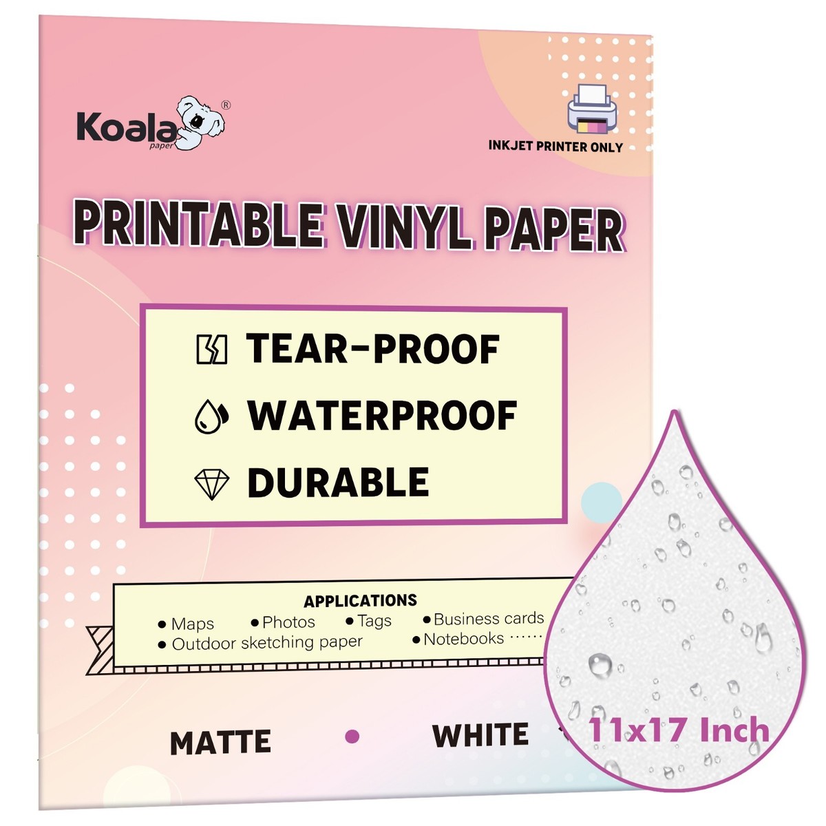 Outdoor Vinyl Printable Sheets Avery; Danger Header Printable Outdoor