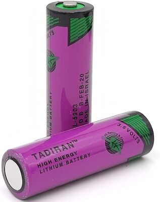 2Pcs Tadiran TL-5903 3.6V 2.4Ah SL-360 SL-400 PLC Battery for Siemens S7-400 PLC