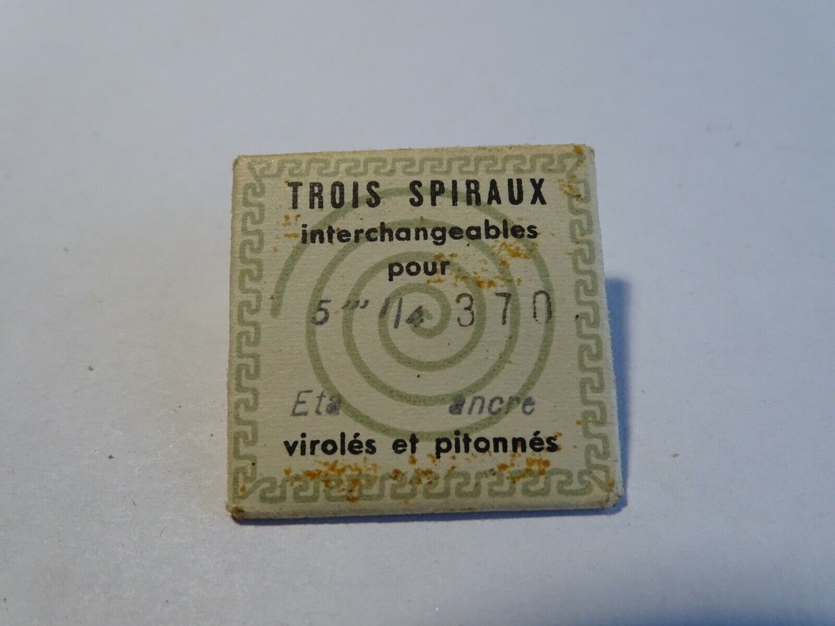 Pièce D'horlogerie Pour Montre - Balancier ETA 5 1/4 370 - Neuf Sans Emballage