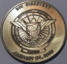 STS-51C SPACE TRANSPORTATION SYSTEM SHUTTLE MISSION COIN 1ST DOD SECRET MISSION