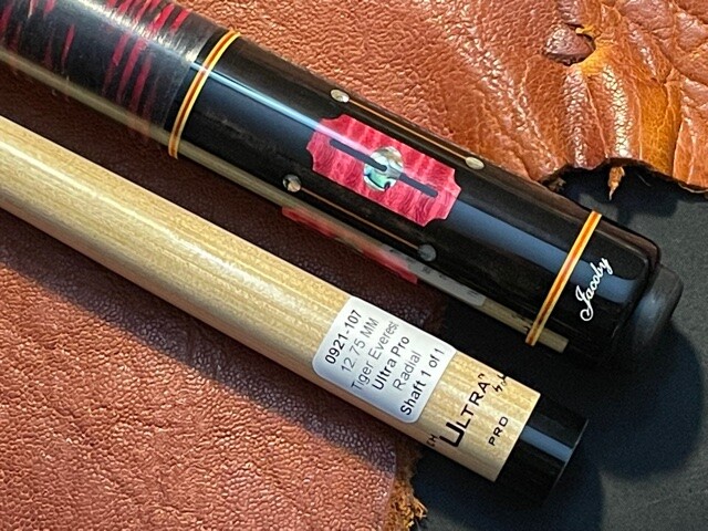 Jacoby Pool Cue With Jacoby Edge Ultra Pro Hybrid Shaft. Model