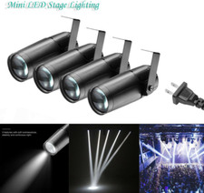 4PCS 10W Mini LED Pin Spot Stage Lighting Beam Pinspot Light DJ Disco Club White