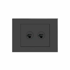 HPM VIVO 2 Gang Double RJ45 Cat5e Outlet
