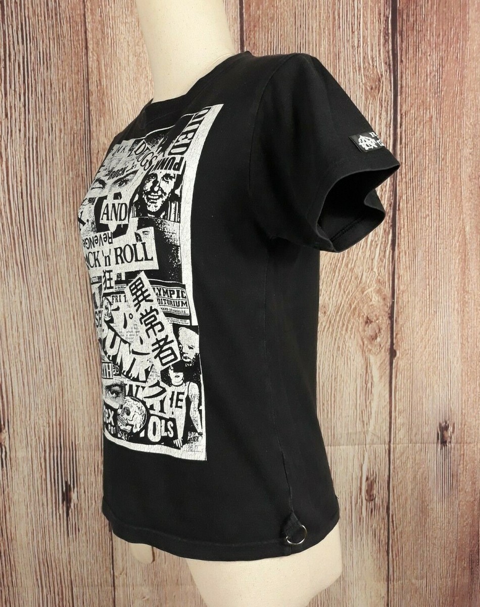 Sex Pot ReVeNGe Women's Short Sleeve Black Punk T-shirt Size Sex Pot ReVeNGe Women's Short Sleeve Black Punk T-shirt Size