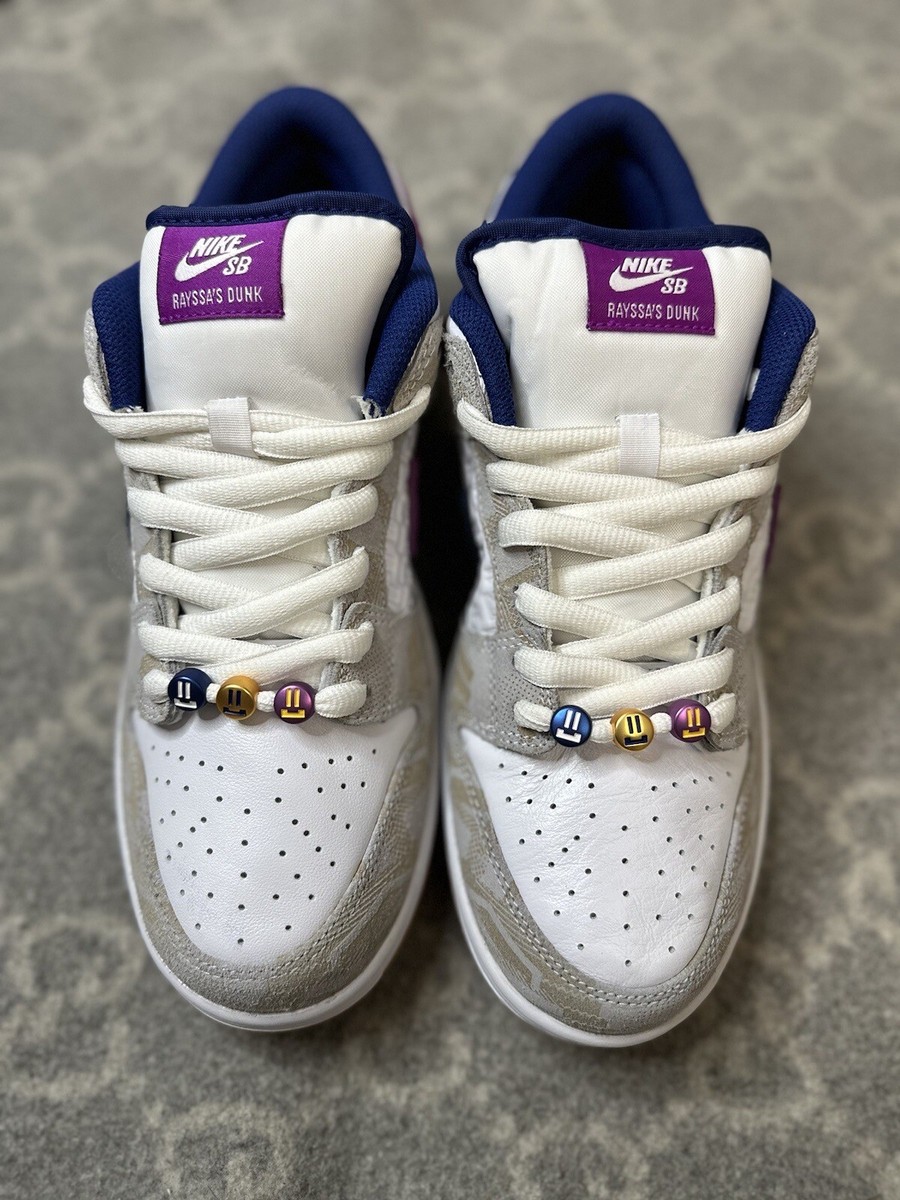 SAMPLE NlKE SB Dunk Rayssa Leal 2024 White Purple Sz 9 *Rare SAMPLE NlKE SB Dunk Rayssa Leal 2024 White Purple Sz 9 *Rare