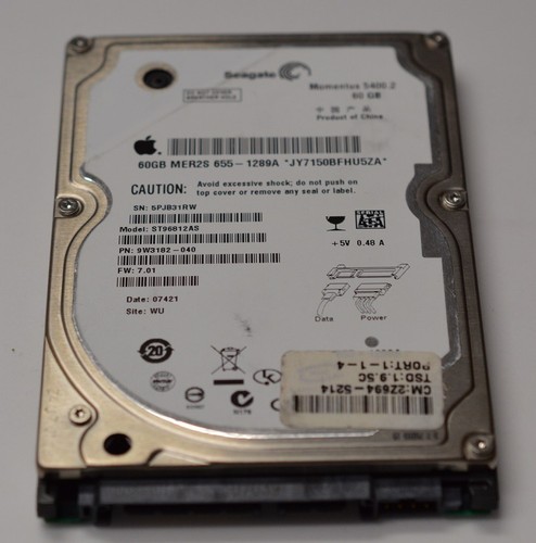 60 GB SATA Seagate Momentus 5400.2 ST96812AS - Picture 2 of 2