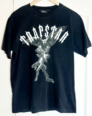 TRAPSTAR Herren T-Shirt selten Black Eagle Größe L TOP ZUSTAND