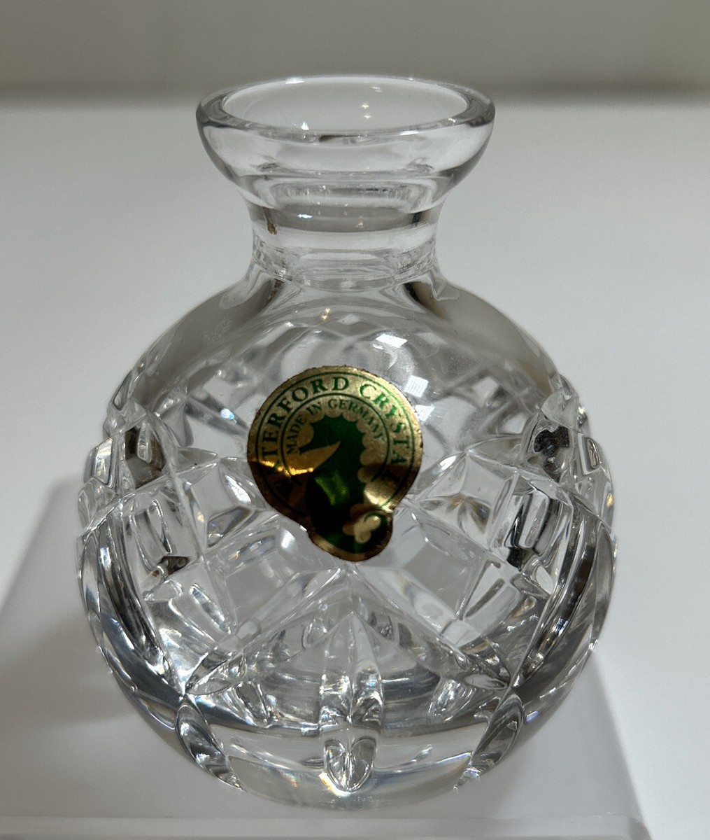 WATERFORD CRYSTAL Glass Perfume Bottle -LISMORE- Round No