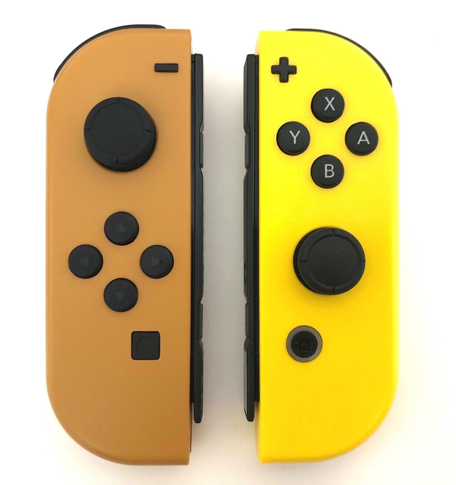 Custom Nintendo Switch Pikachu Eevee Pokemon Theme Style Joy Cons Yellow  Brown