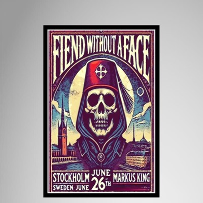 Fiend Without A Face June 26 2025 Stockholm Sweden Poster