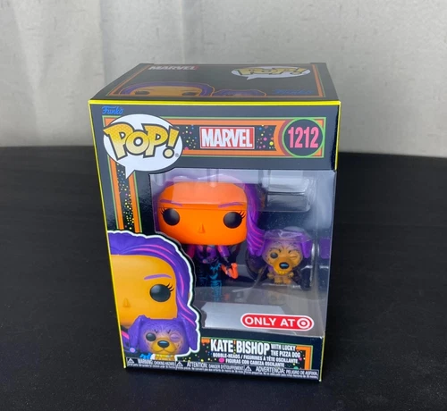 Funko Pop! Marvel Kate Bishop with Lucky The Pizza Dog #1212 BL Target Exclusive