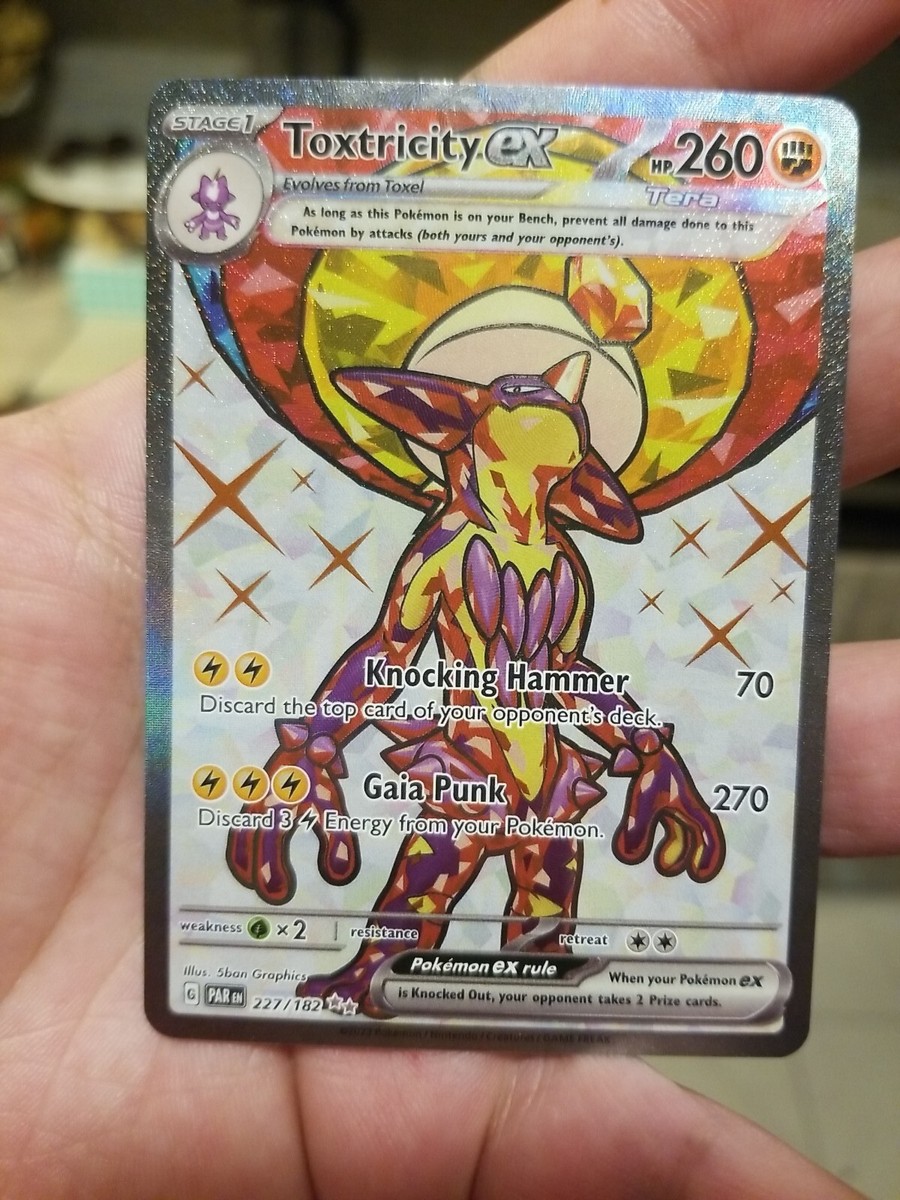FULL ART Toxtricity ex - 227/182 - Ultra Rare Paradox Rift | eBay