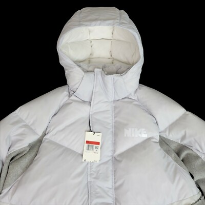 NIKE sacai ジャケット L Nike Mens Large Sacai NRG 800 Down Parka Jacket Pure Platinum