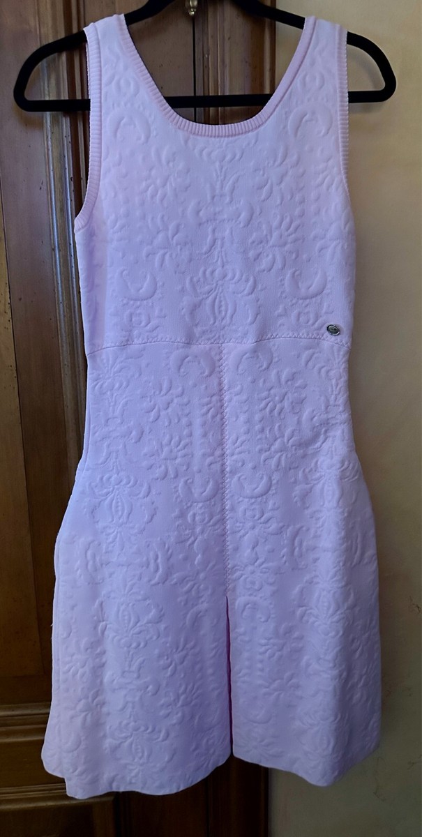 chinese dress ladies Pearl-trimmed Pink tweed dress