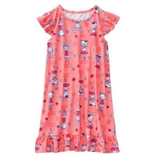 NWT Gymboree Girls Bunny Ballet Nightgown girls 4,5/6 Coral