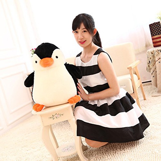 giant plush penguin