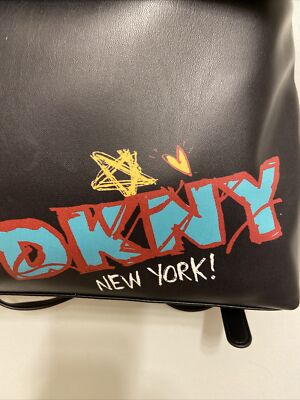 DKNY Tilly Medium Black Backpack Tote Synthetic Leather  display picture 2