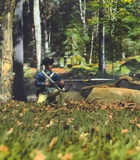 W.Britain 16085 George Rogers Clark Illinois Regiment Kneeling Ready Britains 