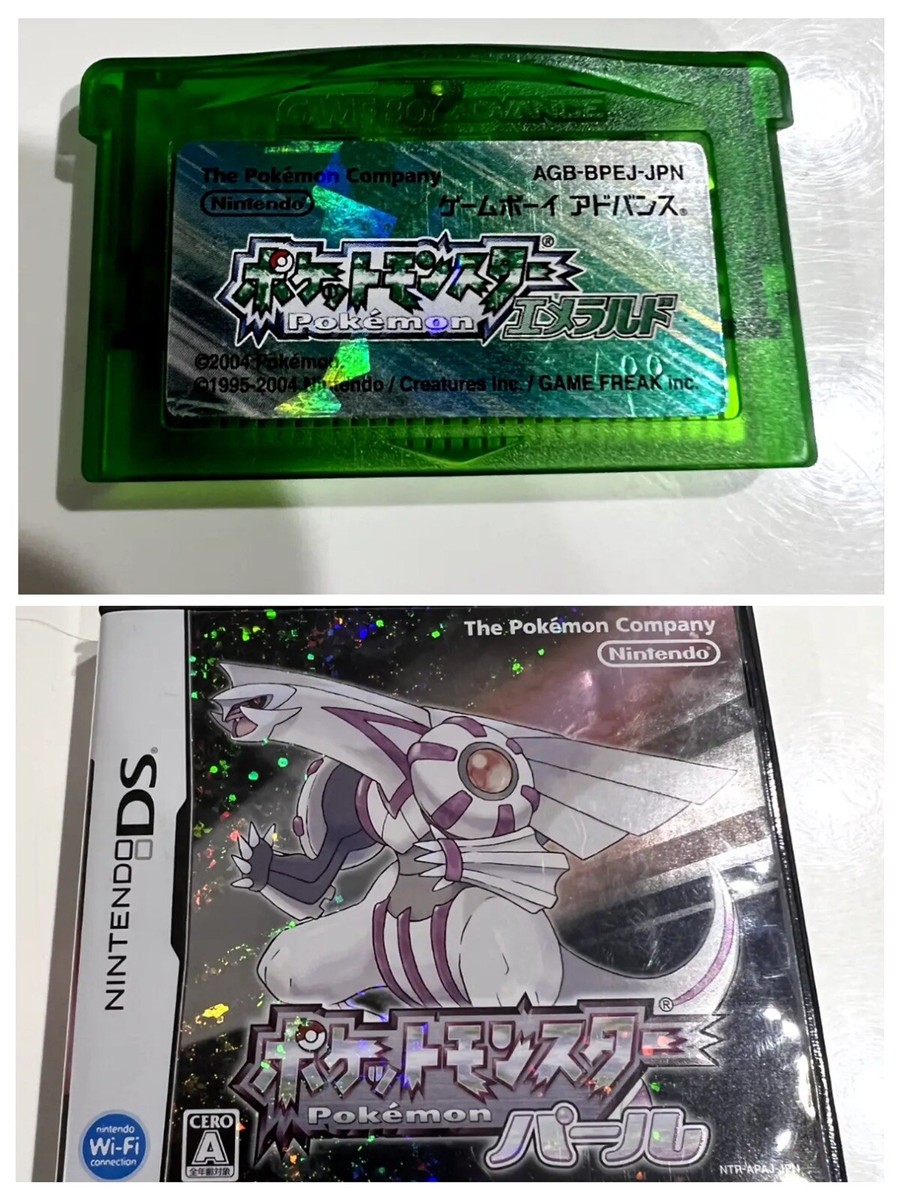 Pokemon Emerald Pearl 2 set Nintendo DS gameboy advance Japanese