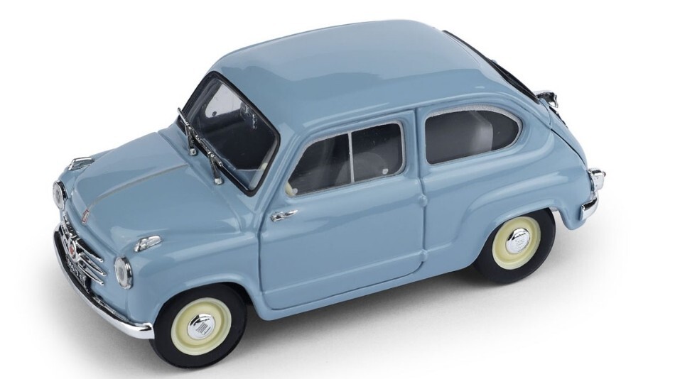 Model Car Scale 1:43 Brumm FIAT 600 1st Series 1955 Light