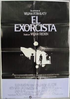 THE EXORCIST WILLIAM FRIEDKIN ELLEN BURSTYN MAX VON SYDOW MOVIE POSTER