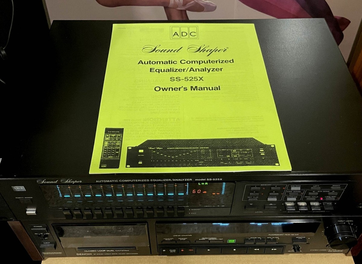 ADC Sound Shaper SS-525X equalizer real time analyzer w/ rare rack