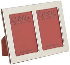 Tiffany Plain Double Sterling Silver 2x3 Engravable Picture Frame