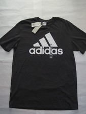 adidas Essentials Big Logo Tee Shirt Solid Grey / White Large Tall NEW IQ4742