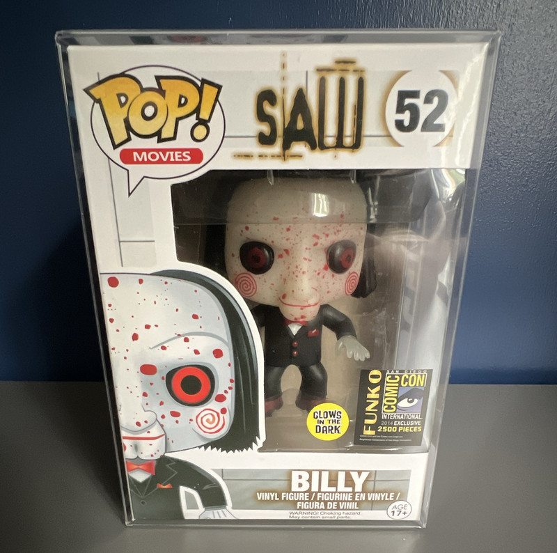 Funko Pop! Movies Saw Billy #52 Vinyl Figure Glow in the Dark SDCC Exclusive