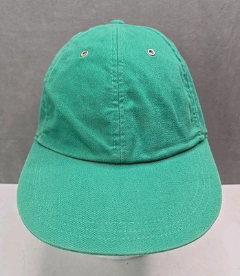 vtg Gap hat teal wide brim metal eyelet relax fit strap back S/M cap