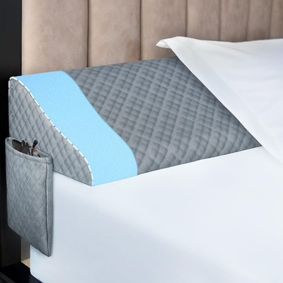 Queen Size Pillow Wedge for Headboard Gap Bed Gap Filller-Mattress Space Filler