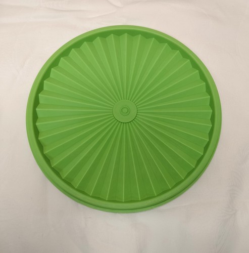 VTG Tupperware Round 8" Servalier Replacement Lid #1205 Lime Green For 1204 1339