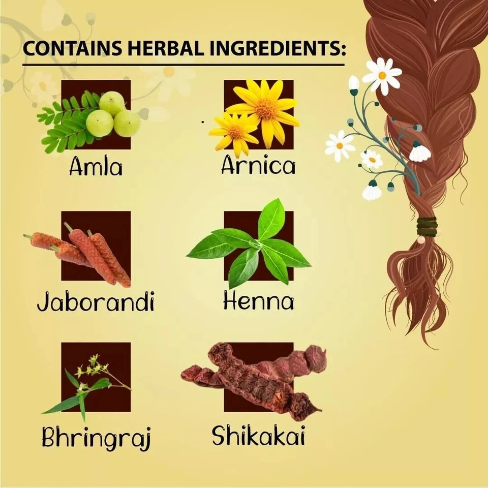 Bakson Sunny Herbals Dark Brown Hair Color | Ammonia Free (Pack of 12) 20gm