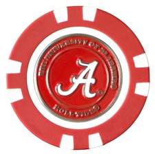 Officially Licensed Alabama Crimson Tide Poker Chip Ball Marker