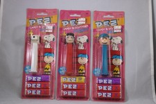 Peanuts vintage collectibles 3 PEZ Dispensers Charlie Brown and Snoopy Lucy Lot