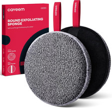 2 Pack Exfoliating Body Scrubber Shower Sponge Gentle Rough Body Exfoliator