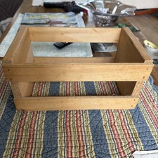 Napa Valley Box Company Wood CD DVD Video Game Crate Holder Organizer