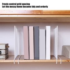New 5 Pack Sturdy Storage Divider Shelf For Closet Organization