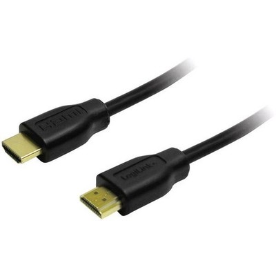 LogiLink CH0039 HDMI Cable HDMI-A Plug, HDMI-A Plug 5.00m Black UHD 4K; Cable