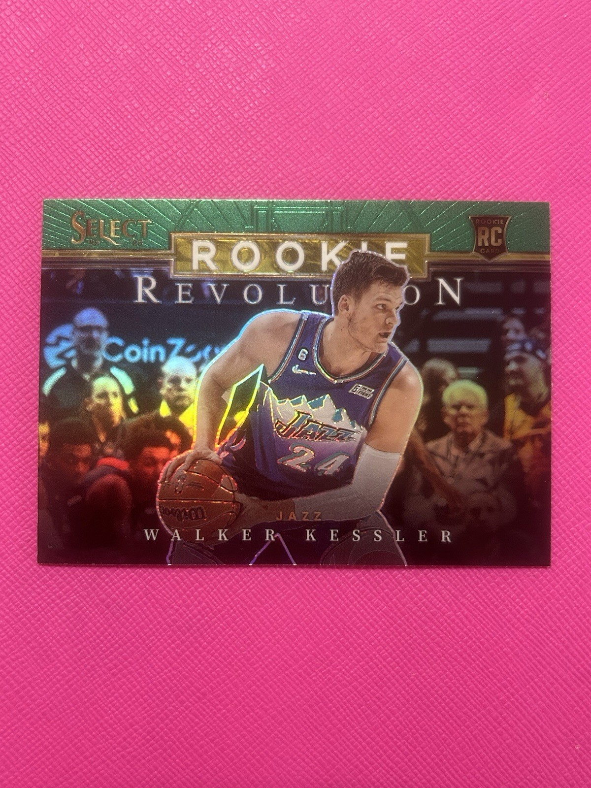 2022 Panini Select  #4 Walker Kessler Rookie Revolution Green Prizm RC