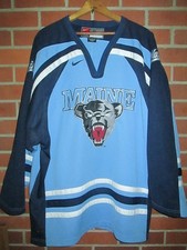 MAINE BLACK BEARS Vtg y2k 2004 Nike Ice Hockey Jersey 3rd alternate ? XL