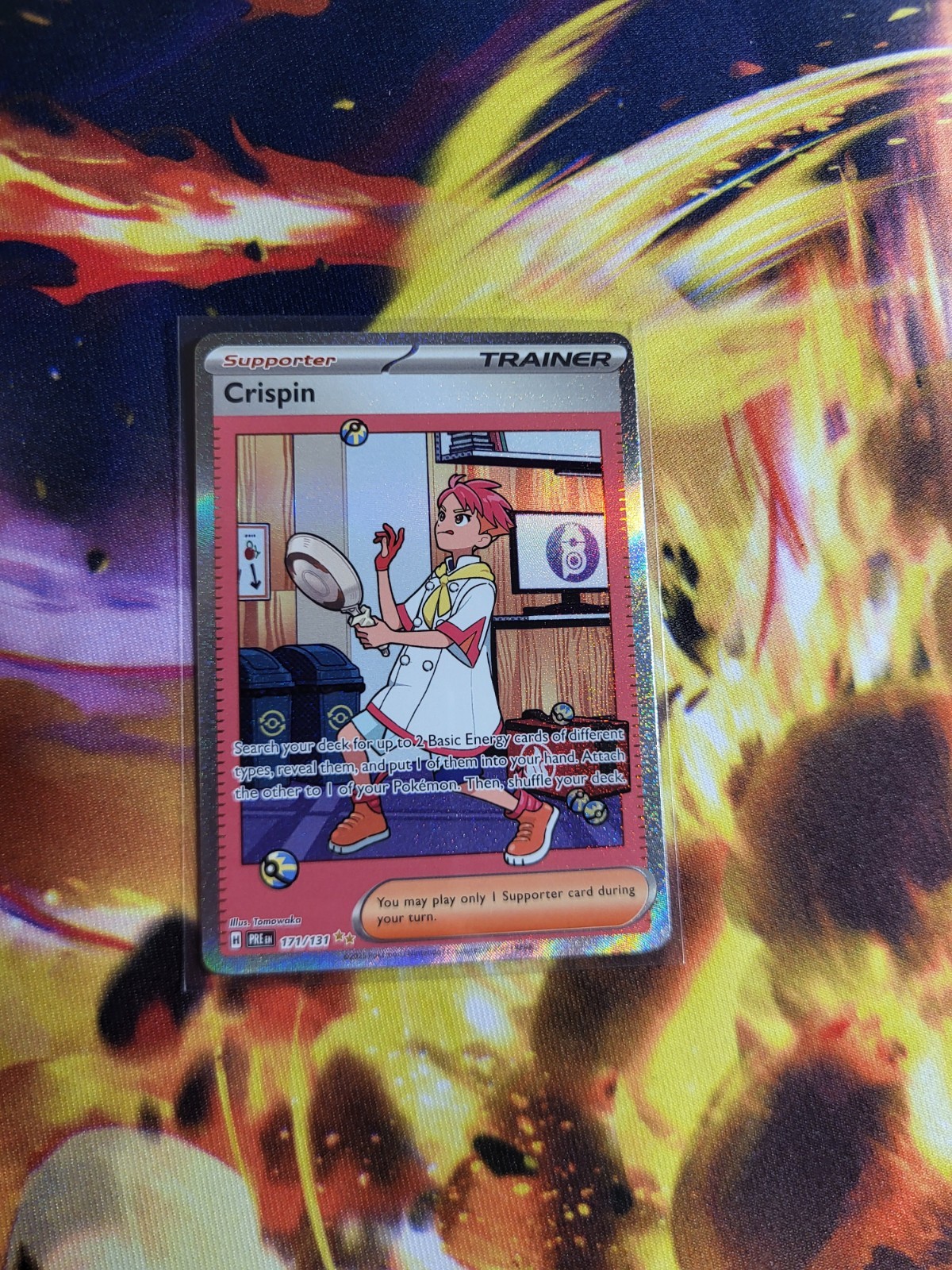 Crispin SIR 171/131 Prismatic Evolutions Special Illustration Rare Pokemon TCG