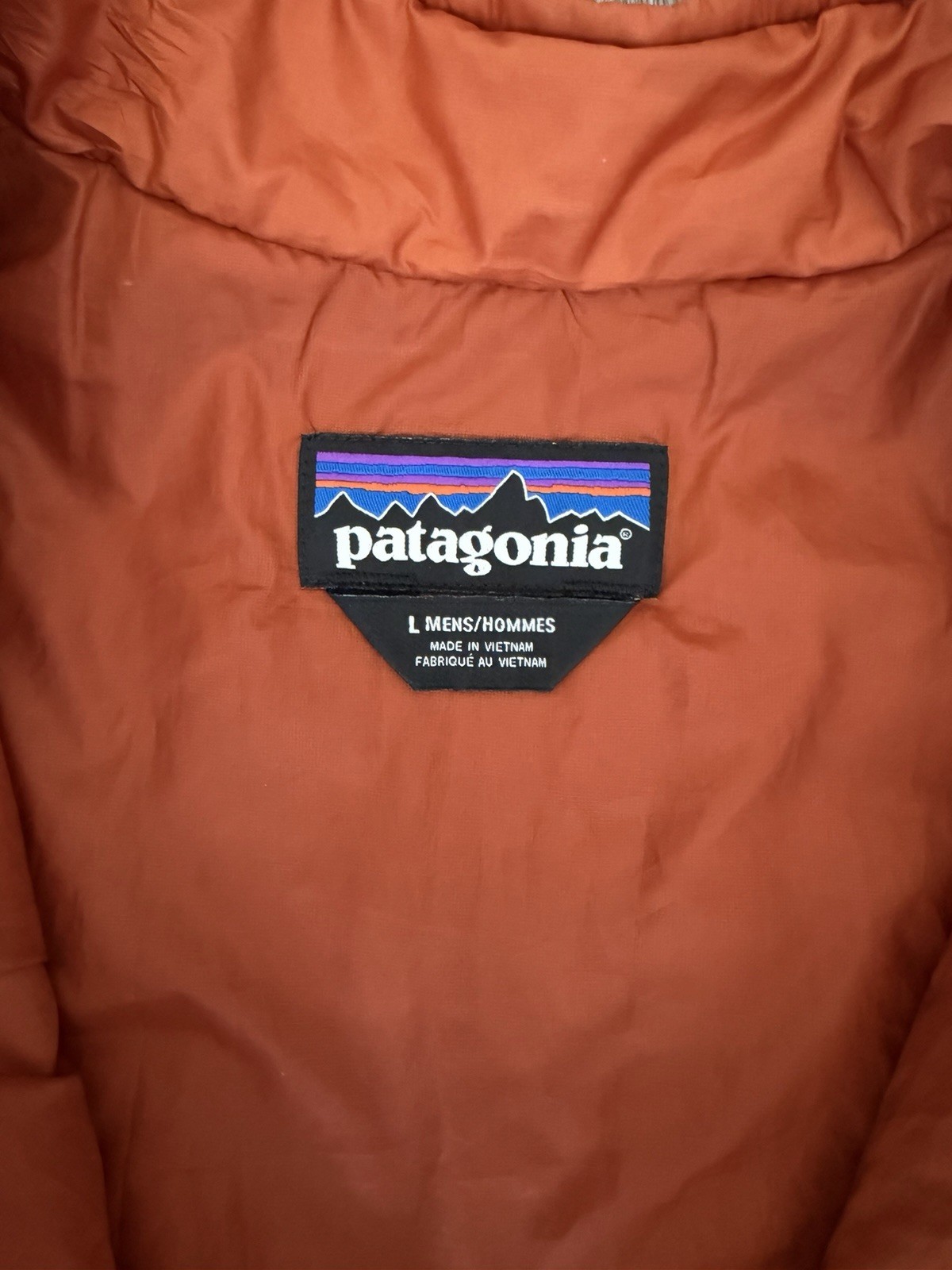 Patagonia Nano Puff Jacket Mens Large Orange Puffer Coat Excellent Condition thumbnail 7