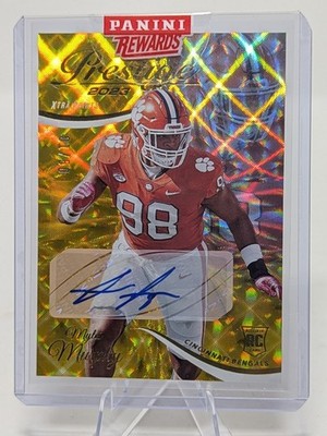 2023 Prestige Myles Murphy Extra Points Gold; Auto; 1/50 Clemson Tigers  