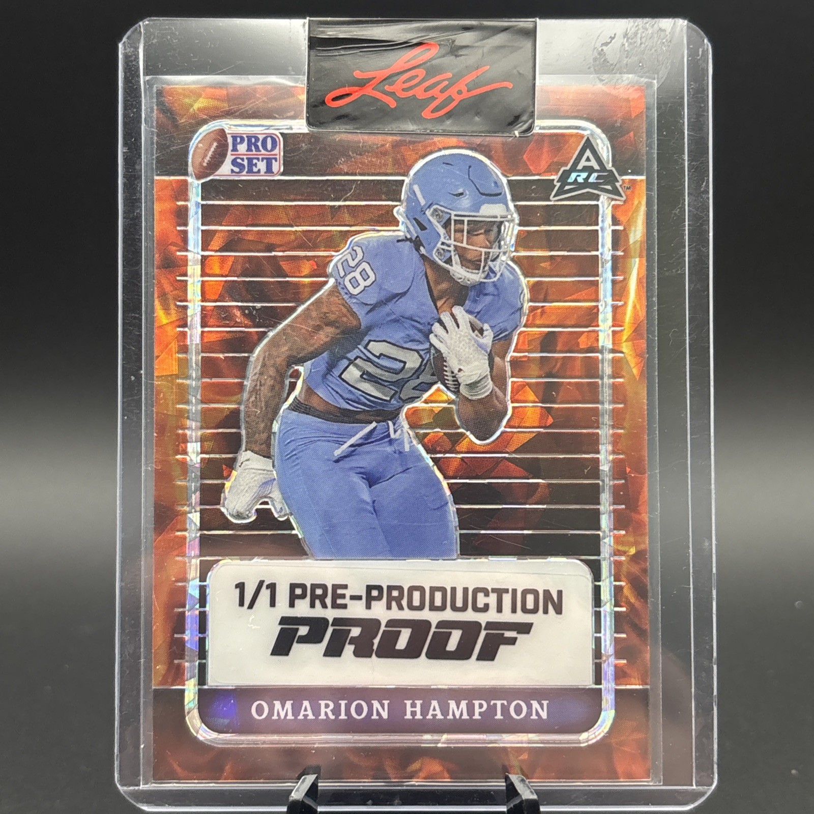 2024 Leaf Pro Set Metal - Omarion Hampton 1/1 (RC)