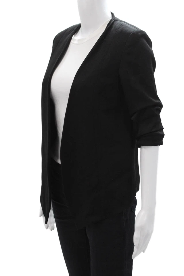 Blazer Alexander Wang para mujer negro manga 3/4 mezcla de acetato talla 0 Foto 2 de 4