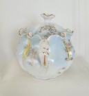 Vintage German Porcelain Covered Sugar Bowl Scalloped Hand Painted  Cottagecore  — photo 6