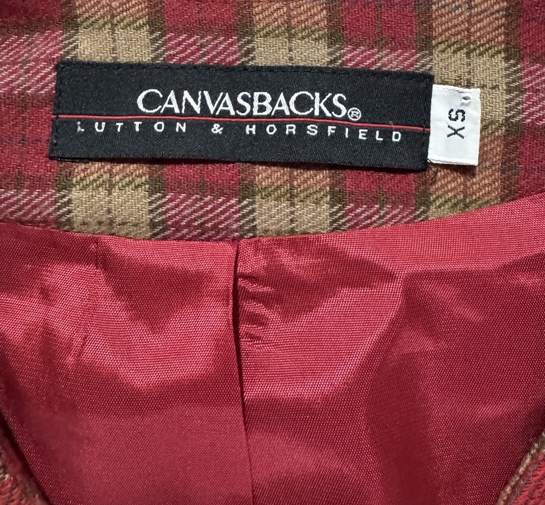 Canvasbacks Jacket Wool Blend Flannel Patchwork B… - image 2