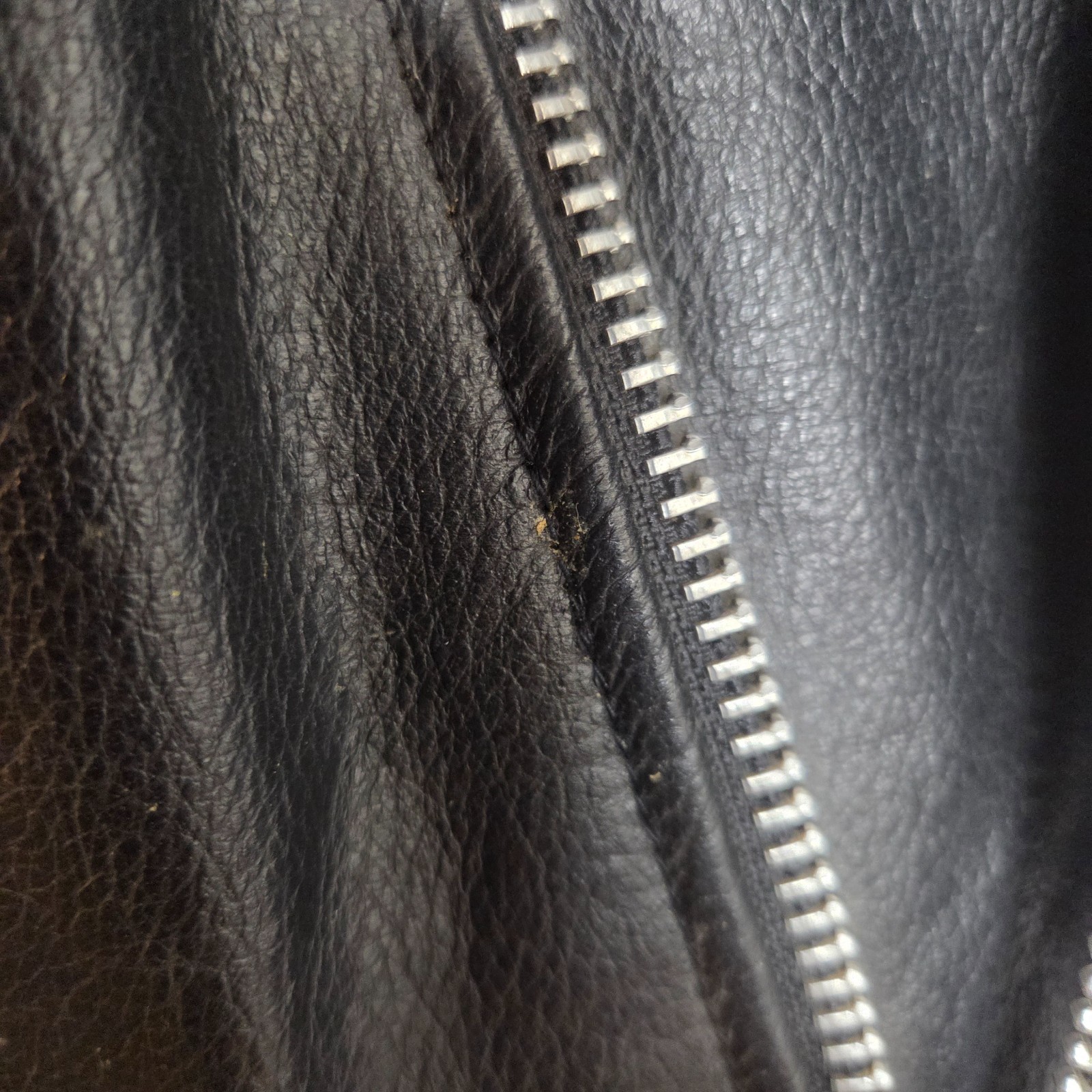 Interstate Leather Jacket 46 Black Polyester Full… - image 11