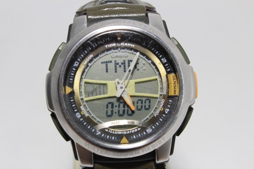Casio AQF-100 Analog Digital Vintage Uhr Tide Graph - Bild 10 von 12
